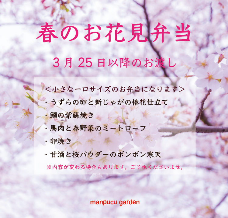 春のお花見弁当 for dog